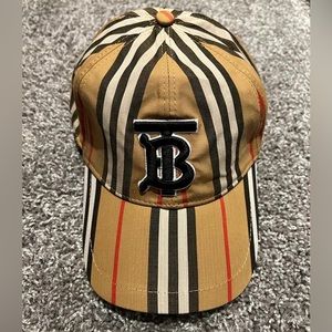 BURBERRY Monogram Motif Vintage Check Cotton Baseball CapPrice